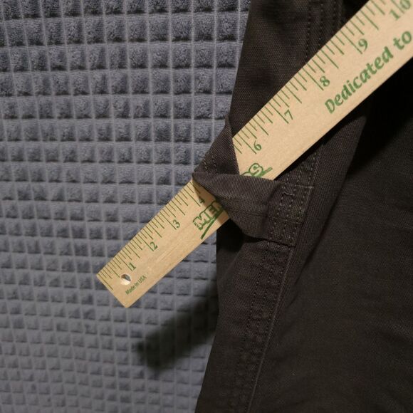 Brown Heavy Canvas Work Pants Mens 34x30 Cabelas Cotton Cargo Painters Utility - Picture 7 of 16